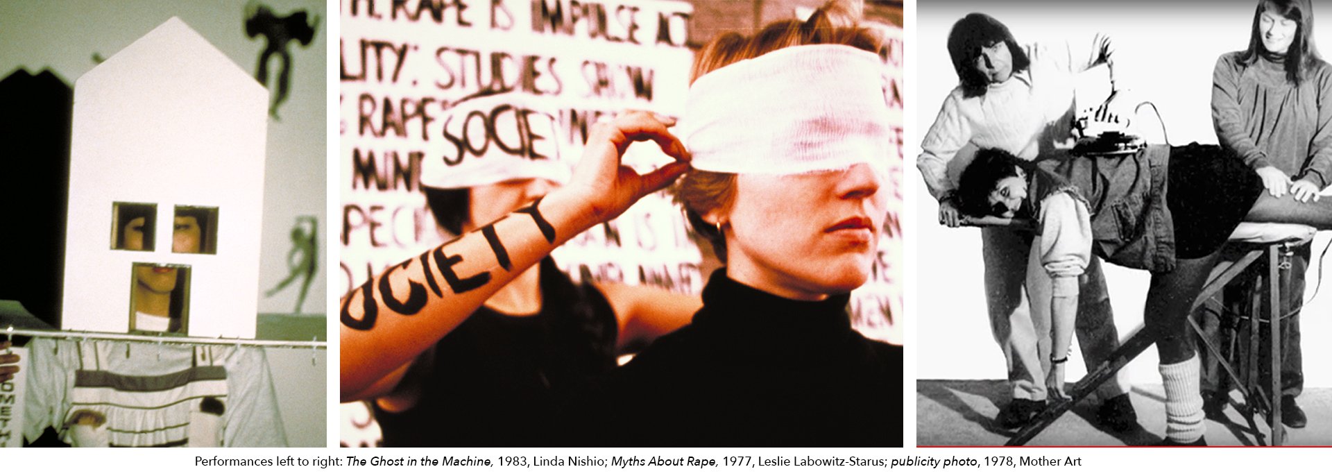 The Ghost in the Machine, Myths About Rape, Mother Art — performance art 1970s–1980s